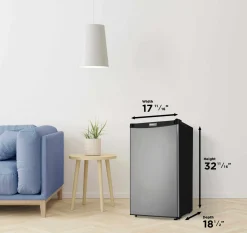 DANBY Réfrigérateur compact 3,2 pi3 Inox Compact - DCR032A2BSLD