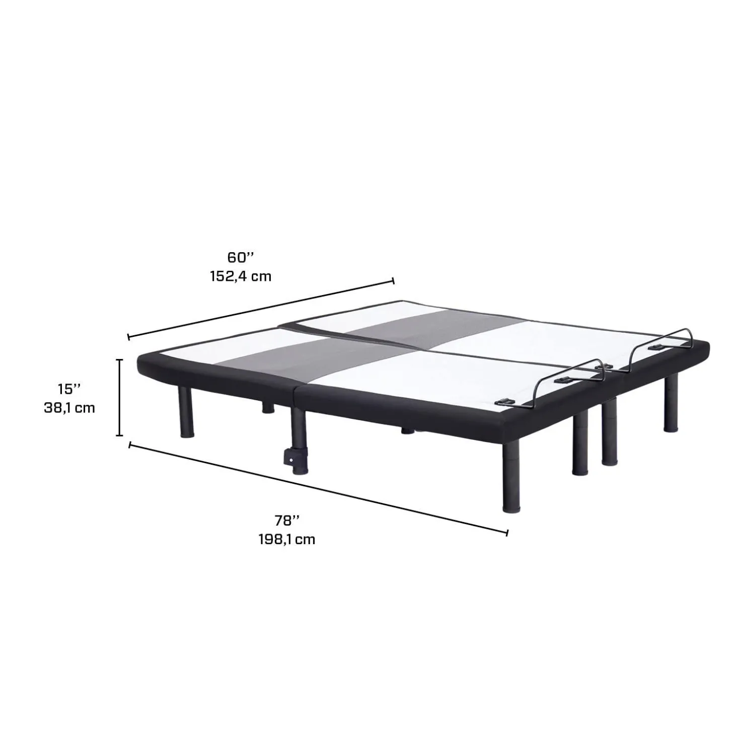 Deux bases électriques simple XL - 2x 39” x 80”