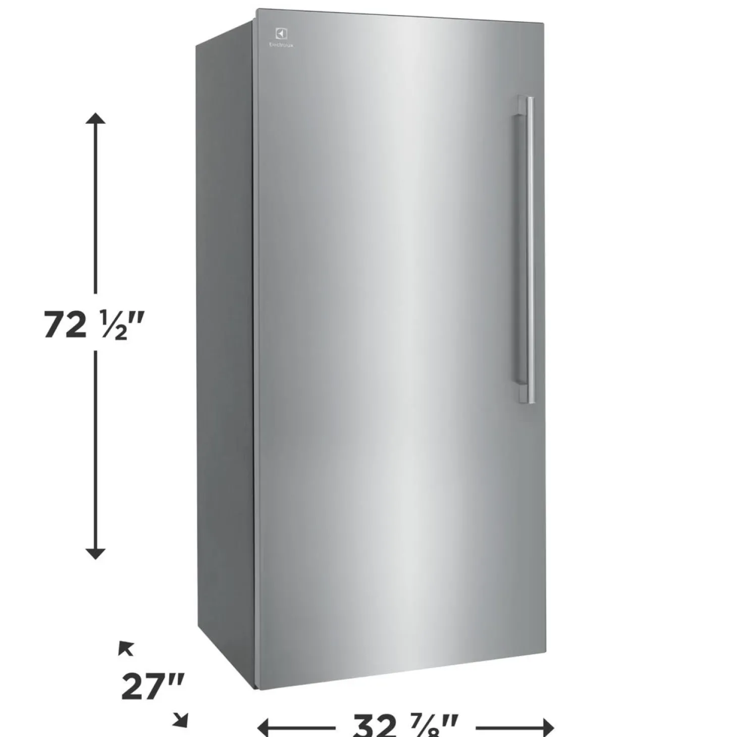 ELECTROLUX Congélateur 19 pi3 33 po, Inox, Vertical, 33" - EI33AF80WS