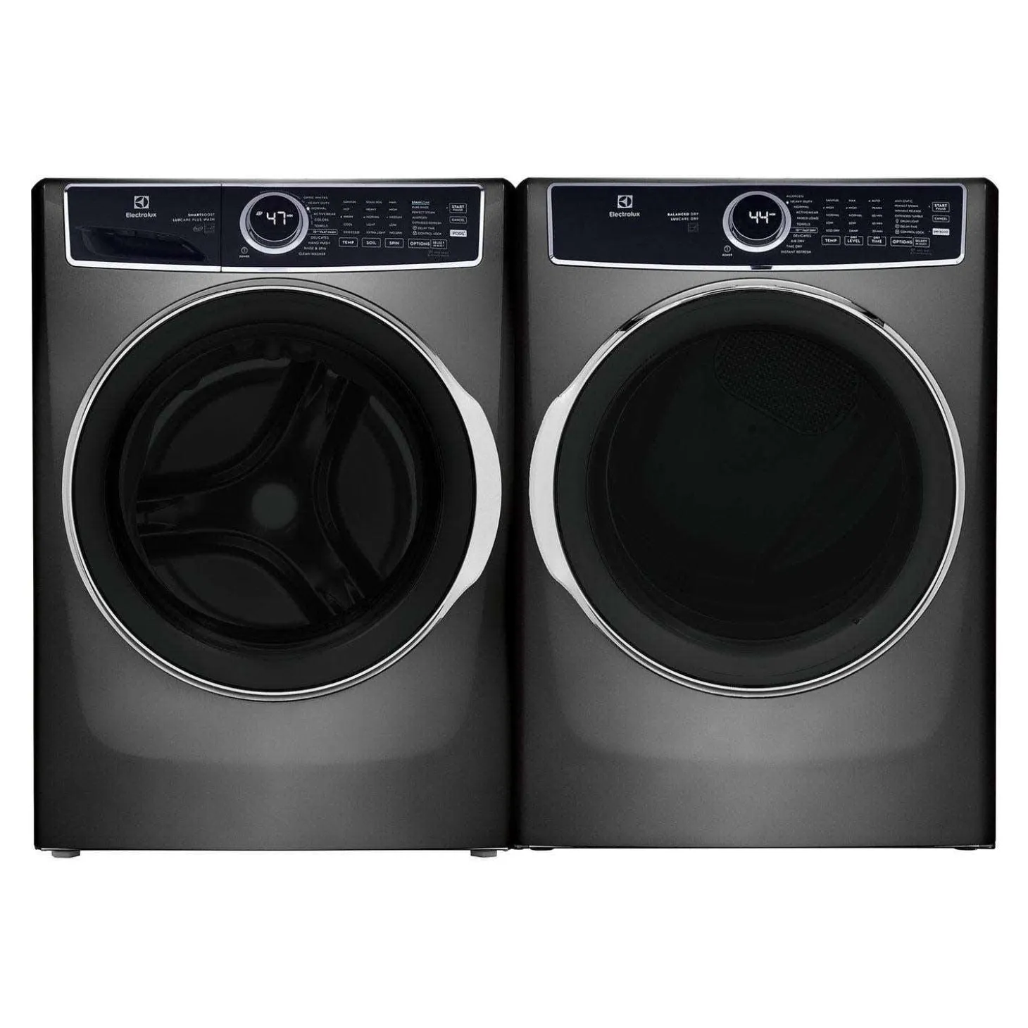 ELECTROLUX Ensemble laveuse et sécheuse, Titane, Chargement frontal