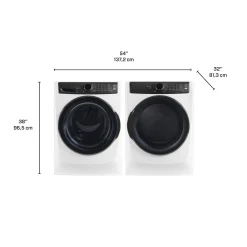 ELECTROLUX Ensemble laveuse sécheuse, Blanc, Chargement frontal