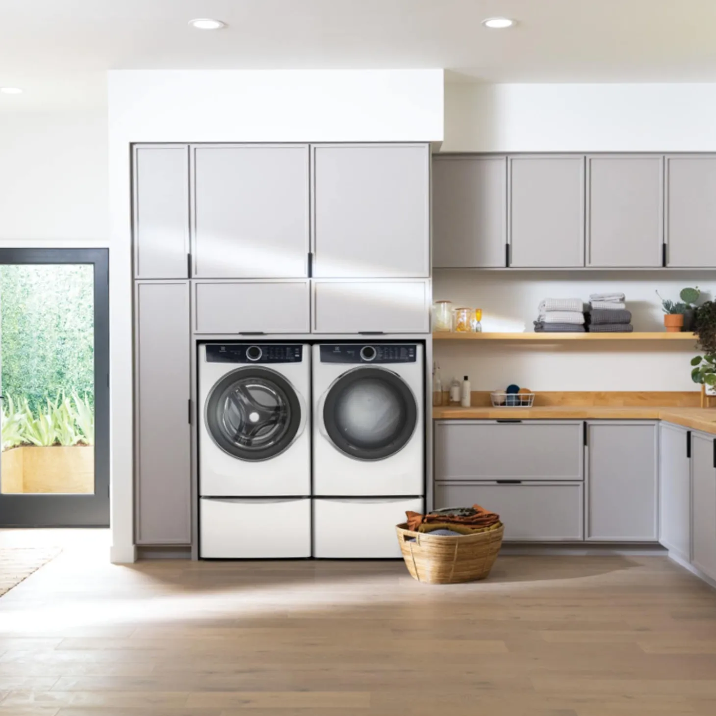 ELECTROLUX Ensemble laveuse sécheuse, Blanc, Chargement frontal