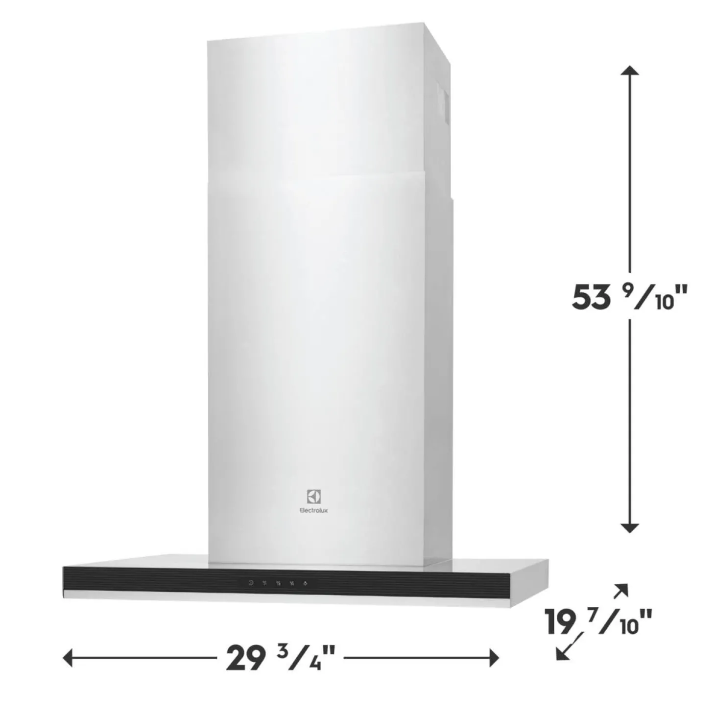 ELECTROLUX Hotte Cheminée Inox 30" , 400 PI3/MIN-ECVW3062AS
