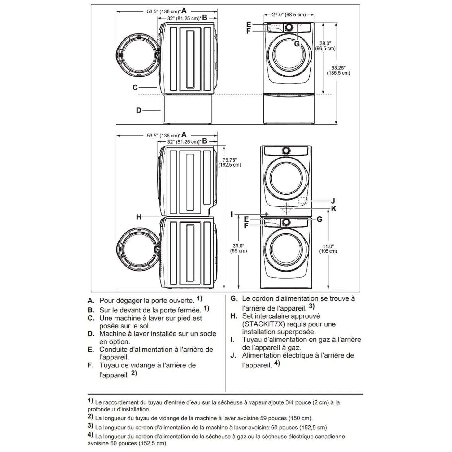ELECTROLUX Laveuse Chargement frontal Titane 27" - ELFW7537AT