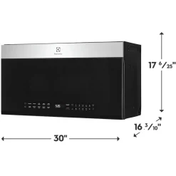 ELECTROLUX Micro-ondes/hotte, Inox, 30