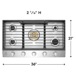 ELECTROLUX Plaque de cuisson Gaz Inox 36