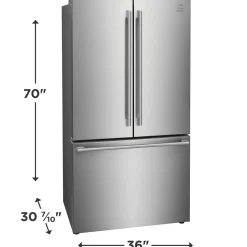 ELECTROLUX Réfrigérateur 22,6 pi3 36 po Inox Portes françaises - ERFG2393AS