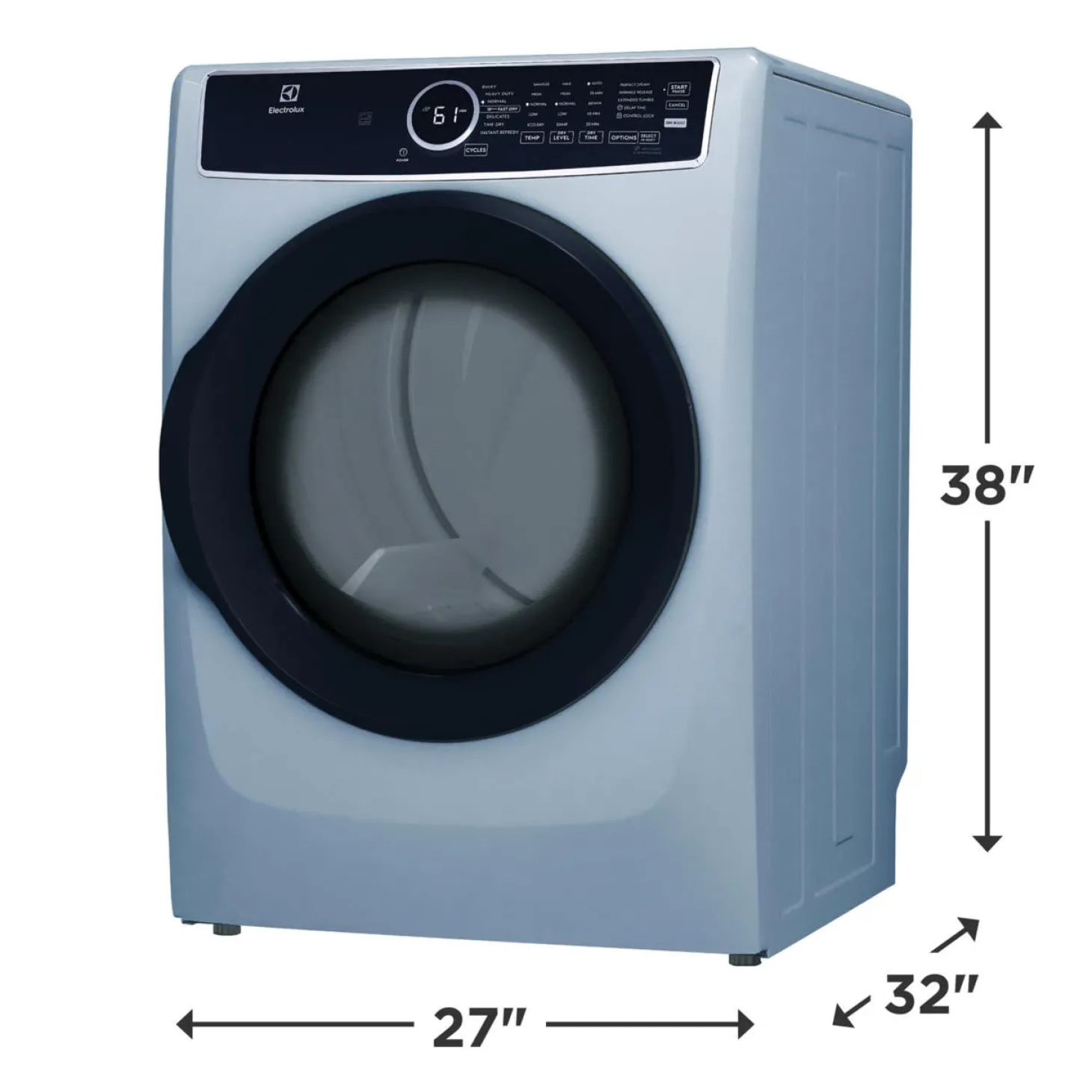 ELECTROLUX Secheuse Chargement frontal Bleu glacier 27" - ELFE743CAG