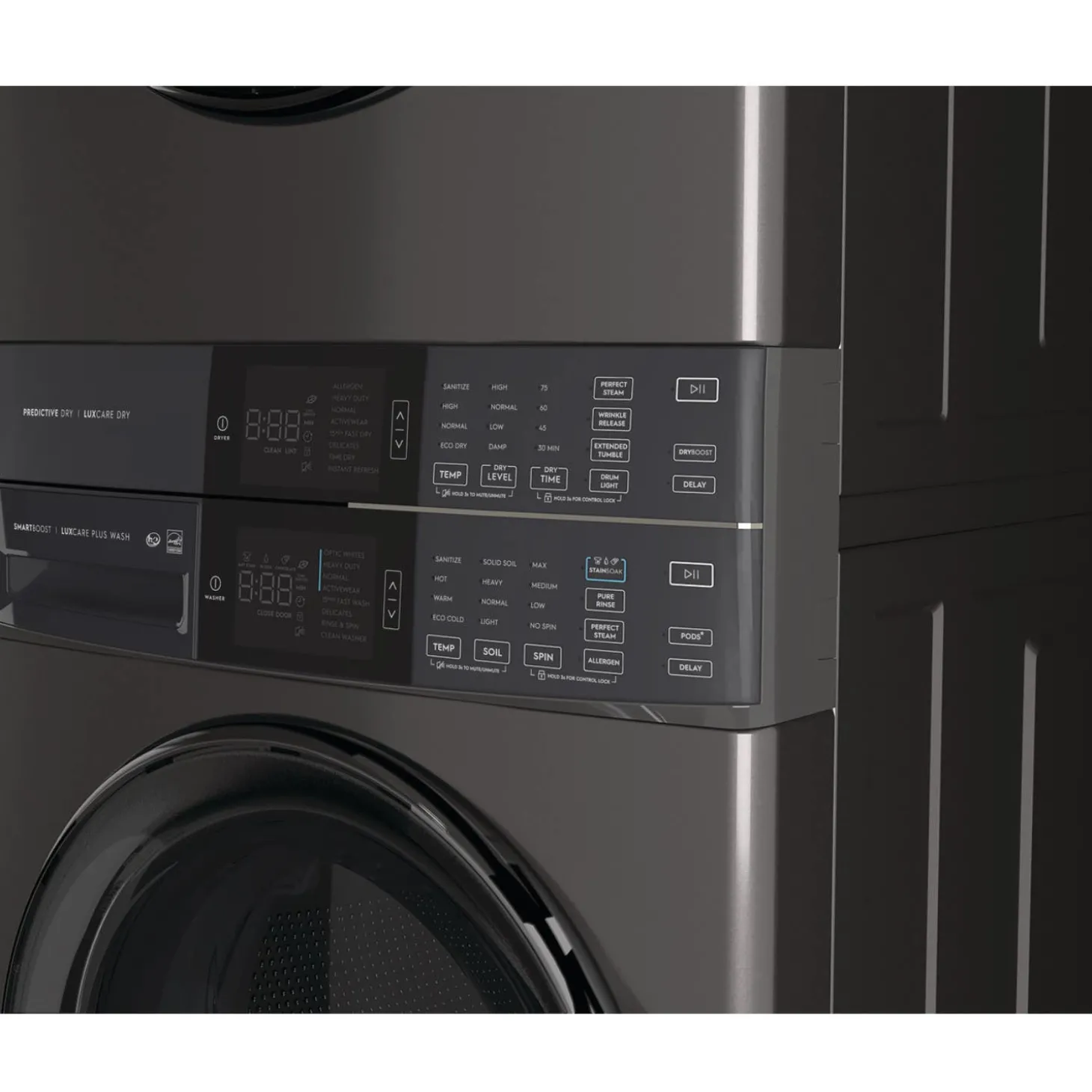 ELECTROLUX Tour de lavage, Inox noir, 27", Chargement frontal - ELTE760CAT