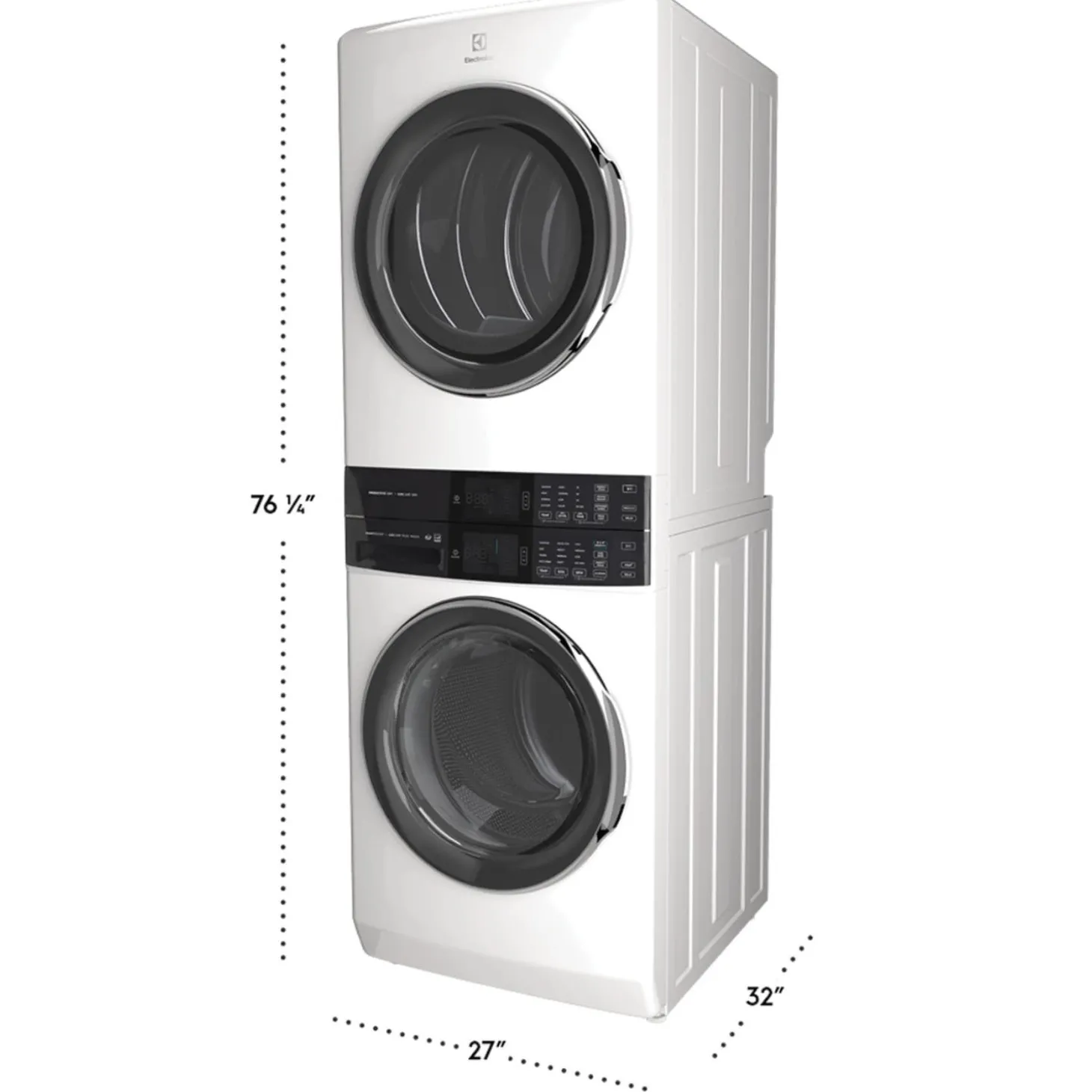 ELECTROLUX Tour de lavage, Blanc, 27", Chargement frontal - ELTE760CAW
