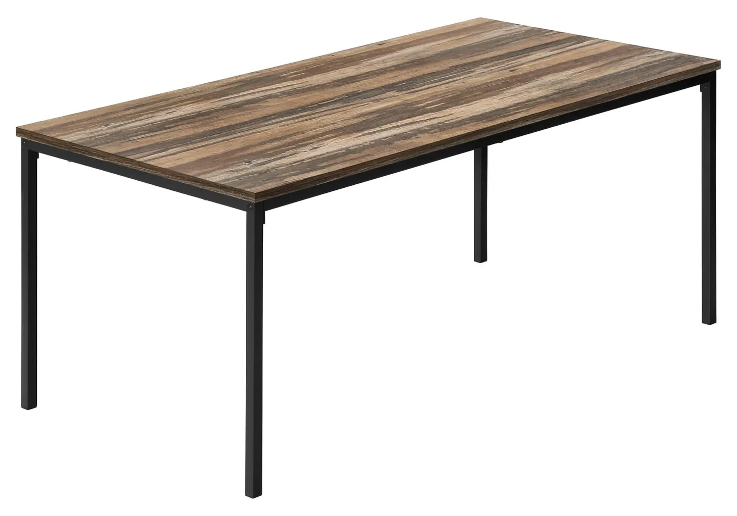 Ens de tables - 3mcx, faux bois brun, métal noir - Monarch