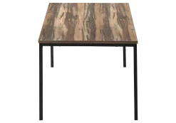 Ens de tables - 3mcx, faux bois brun, métal noir - Monarch