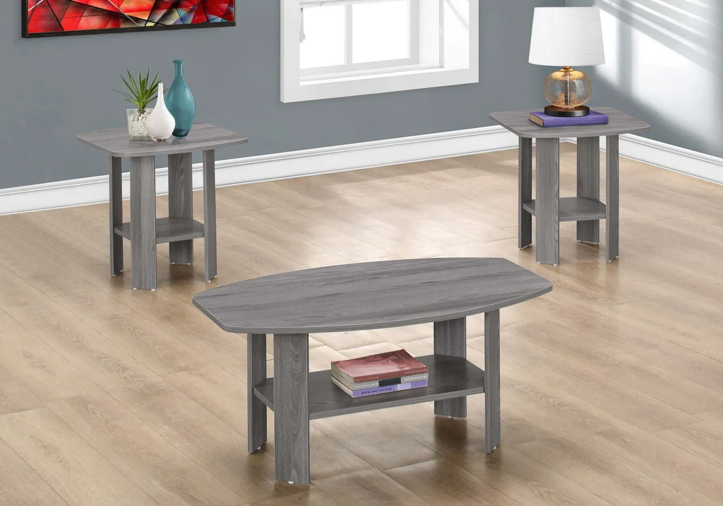 Ens de tables - 3mcx, gris - Monarch