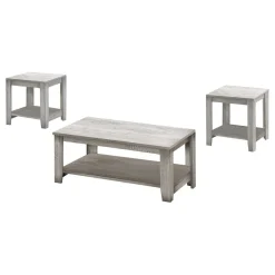 Ens de tables - 3mcx, gris industriel - Monarch