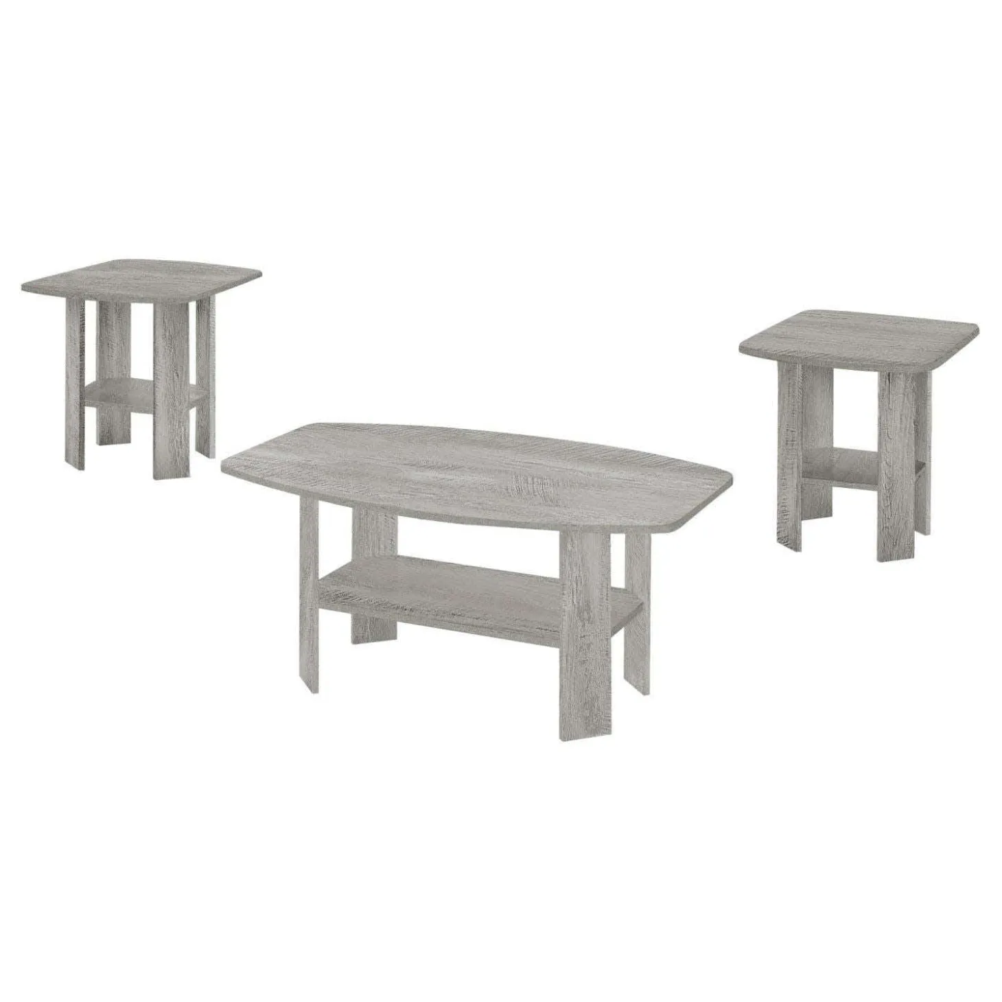 Ens de tables - 3mcx, gris industriel - Monarch