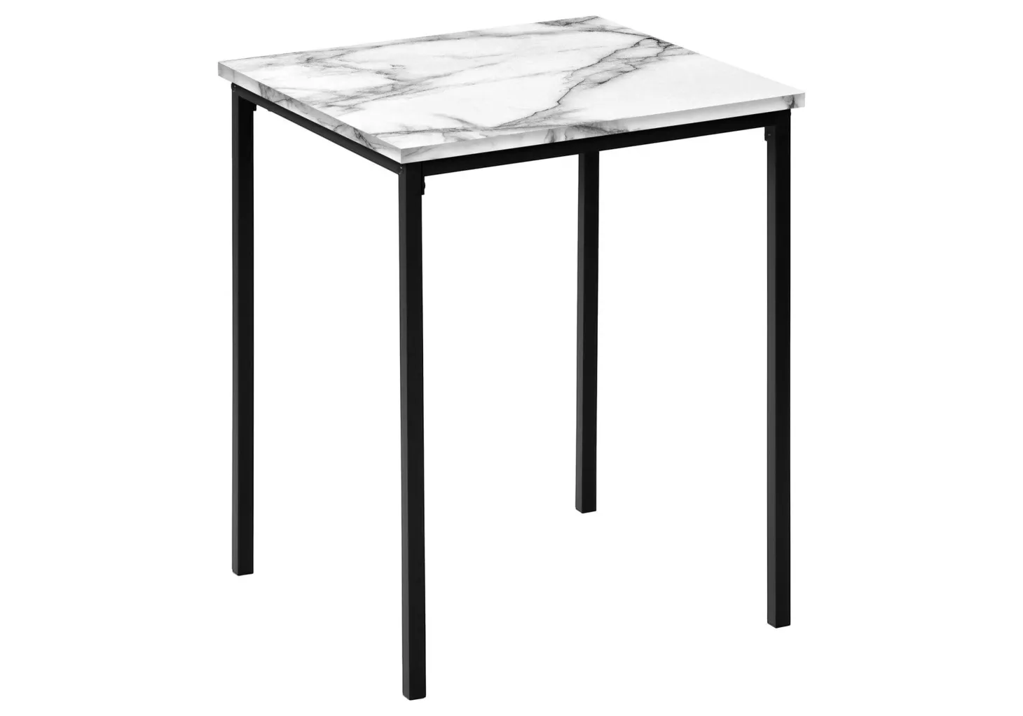 Ens de tables - 3mcx, marbre blanc, métal noir - Monarch