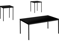 Ens de tables - 3mcx, noir, métal noir - Monarch
