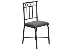 Ens salle à manger - 5mcx, blanc marbre, métal noir