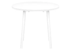 Ens salle à manger - 3mcx, dessus blanc, métal blanc