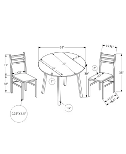 Ens salle à manger - 3mcx, dessus taupe, métal noir