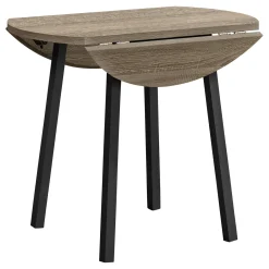 Ens salle à manger - 3mcx, dessus taupe, métal noir