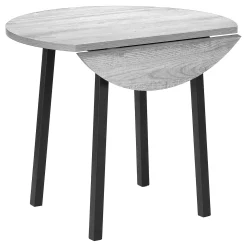 Ens salle à manger - 3mcx, dessus gris, métal noir