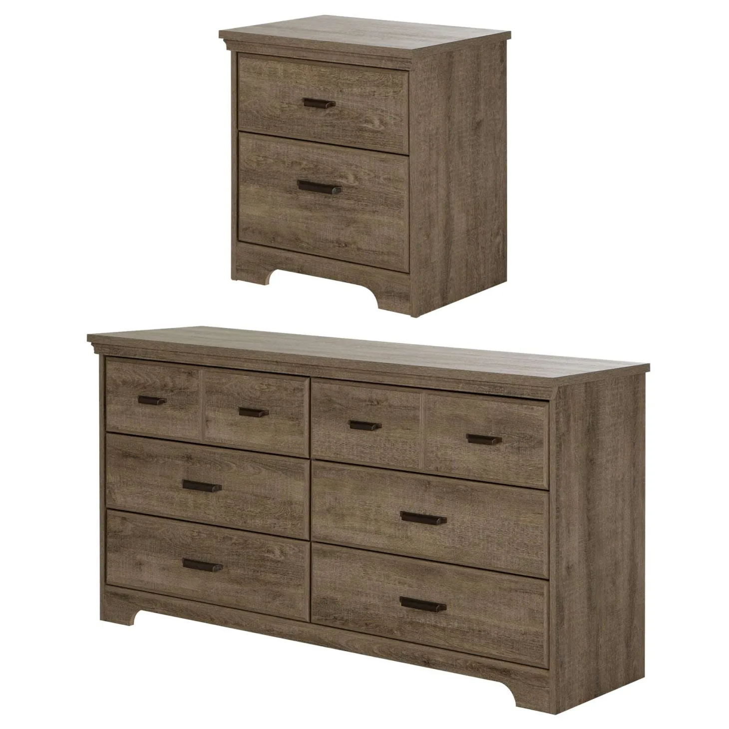 Ensemble commode et table de nuit - South Shore