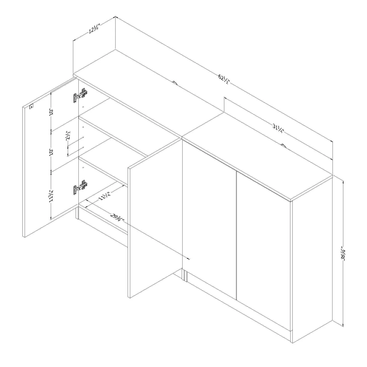 Ensemble de 2 buffets - South Shore