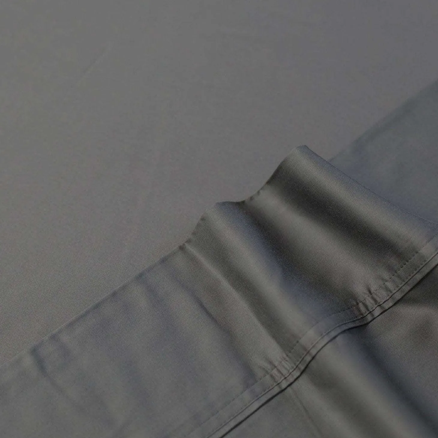 Ensemble de draps 2 simple XL en bambou - gris charbon