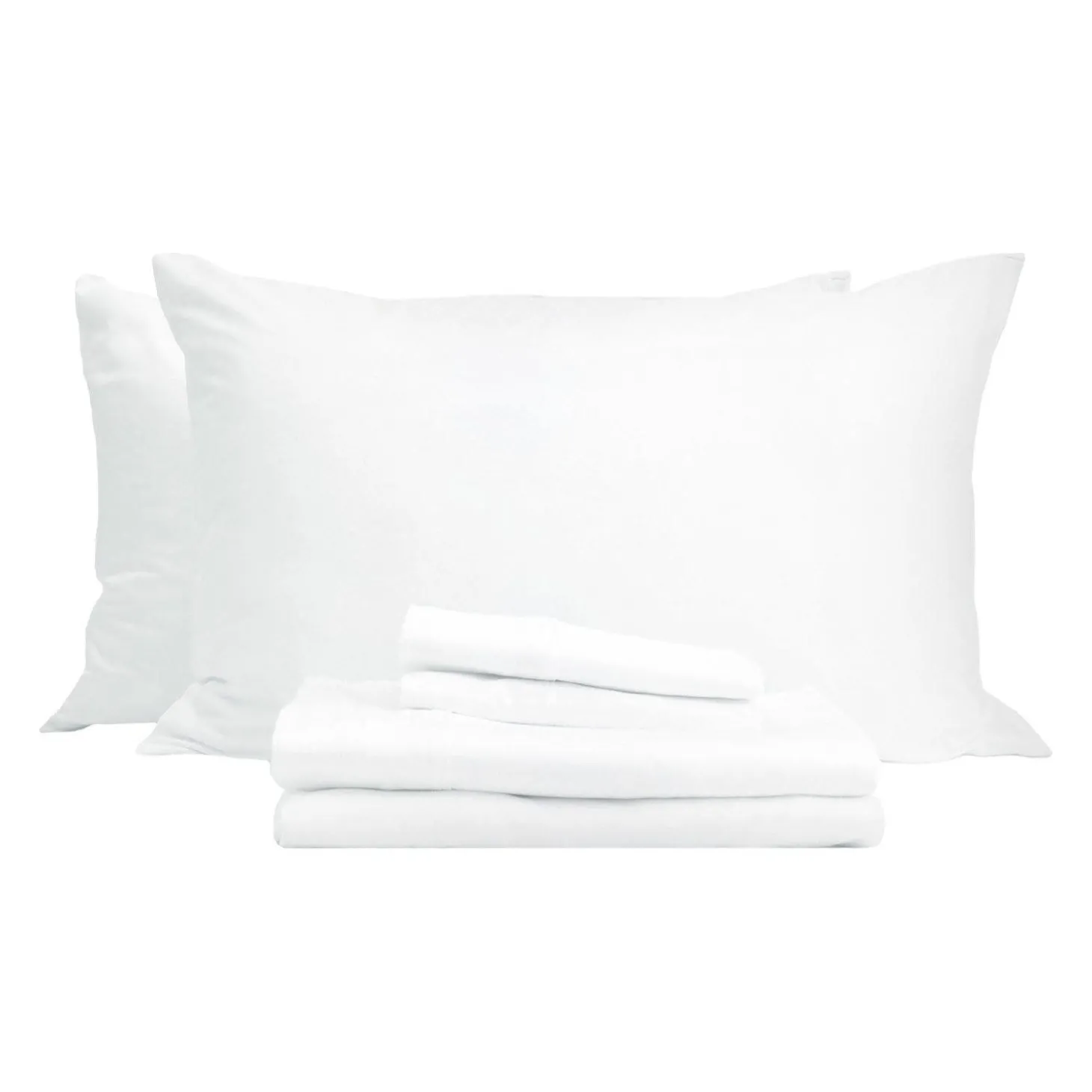 Ensemble de draps 2 simple XL en bambou - blanc