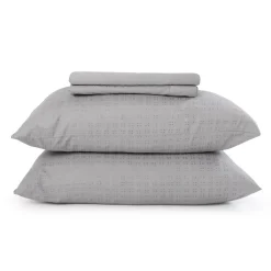 Ensemble de draps 2 simple XL en microfibre - gris ciment