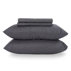 Ensemble de draps 2 simple XL en microfibre - gris charbon