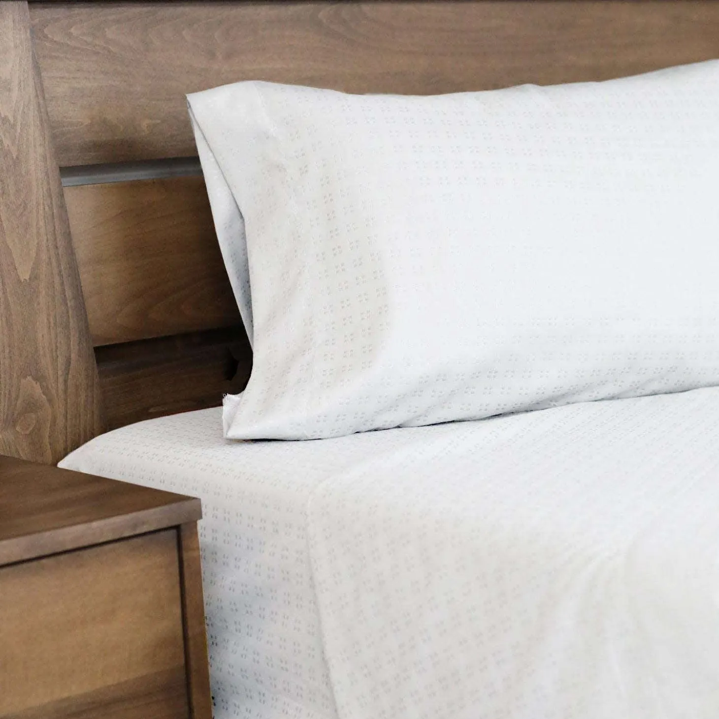 Ensemble de draps double en microfibre - blanc