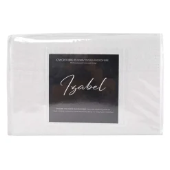 Ensemble de draps double en microfibre - blanc