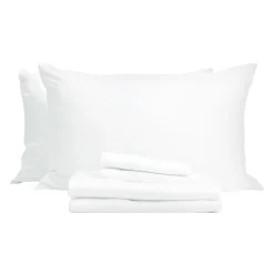 Ensemble de draps king en bambou - blanc