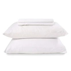 Ensemble de draps king en microfibre - blanc