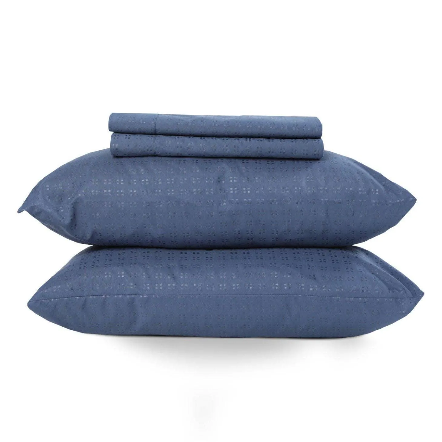 Ensemble de draps king en microfibre - bleu