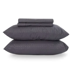 Ensemble de draps king en microfibre - gris charbon