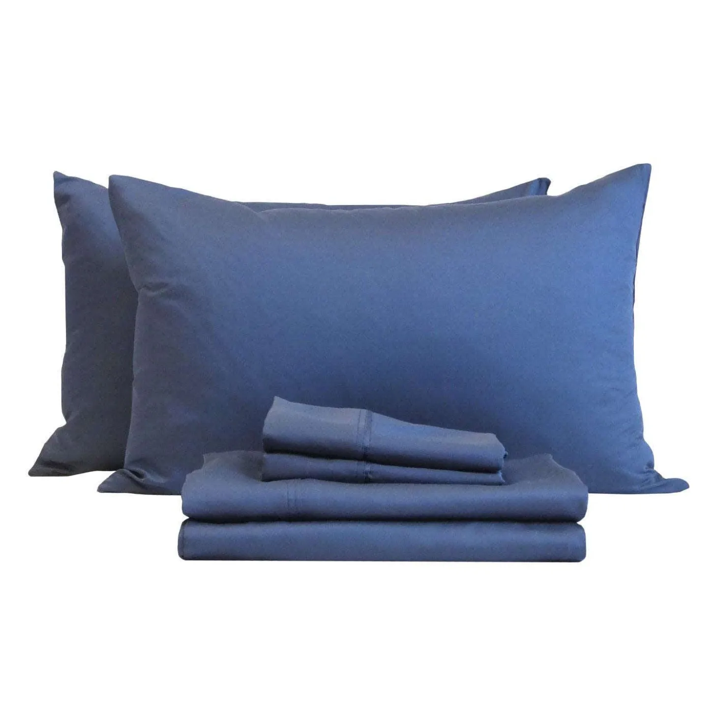 Ensemble de draps queen en bambou - bleu
