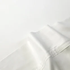 Ensemble de draps queen en rayonne de bambou à têtes séparées - blanc