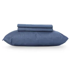 Ensemble de draps simple XL en microfibre - bleu