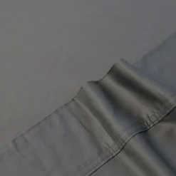 Ensemble de draps simple en bambou - gris charbon