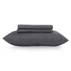 Ensemble de draps simple XL en microfibre - gris charbon
