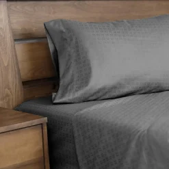 Ensemble de draps simple XL en microfibre - gris charbon