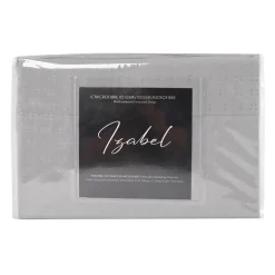 Ensemble de draps simple XL en microfibre - gris ciment