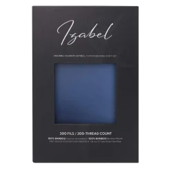 Ensemble de draps simple en bambou - bleu