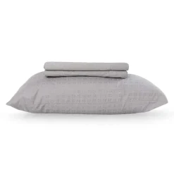 Ensemble de draps simple en microfibre - gris ciment