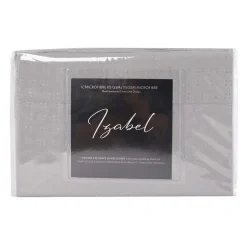 Ensemble de draps simple en microfibre - gris ciment