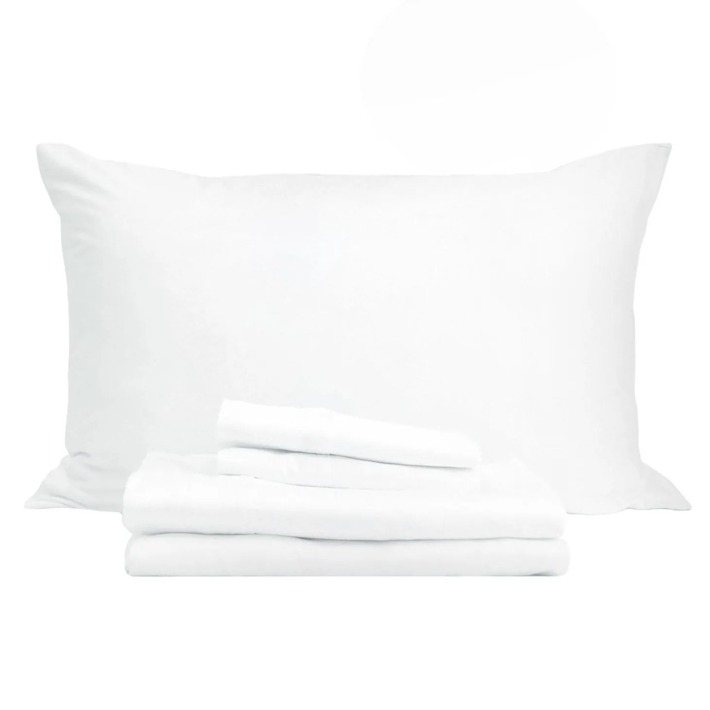 Ensemble de draps simple en bambou - blanc