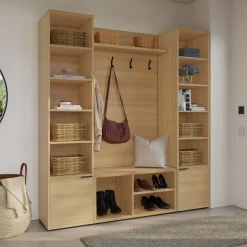 Ensemble de meubles d'entrée 4 mcx - naturel